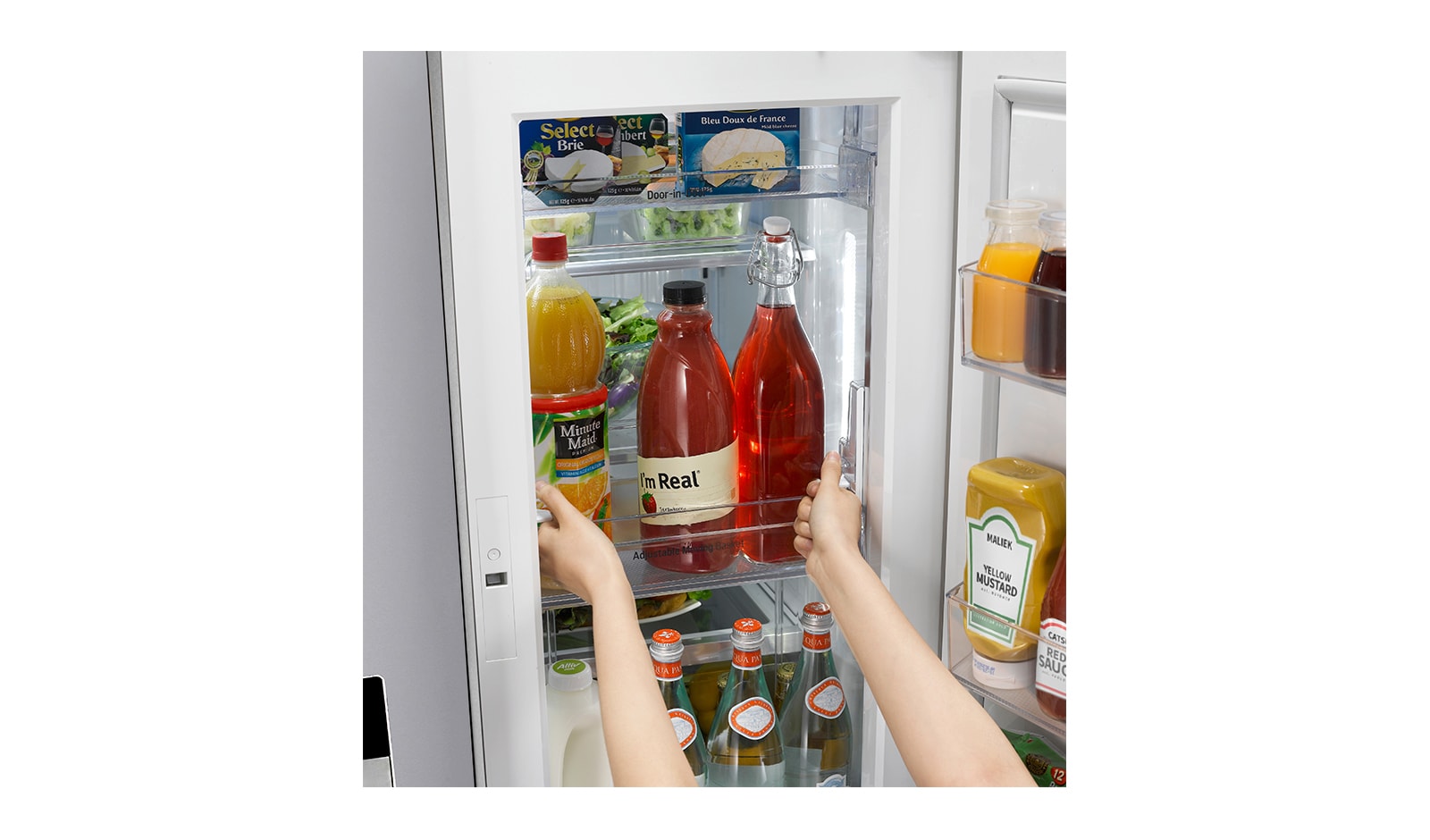 LG 906L Door-in-Door® French Door Fridge with Ice & Water Dispenser, GF-5D906SL